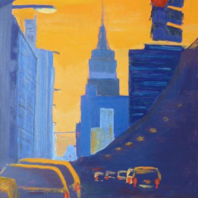 Couché du soleil sur l'Empire State Building (51x76)2012v