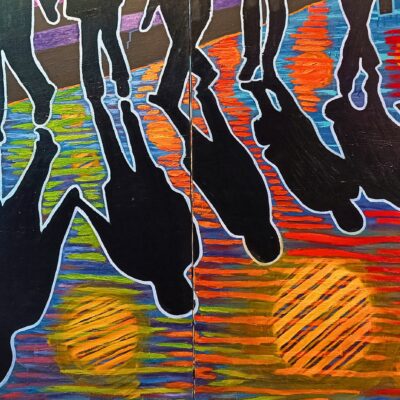 Chuchotements du pavé 120x178 diptyque