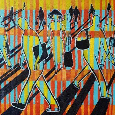 GF_A chacun son écossais-Acrylique Huile-100x100 cm total